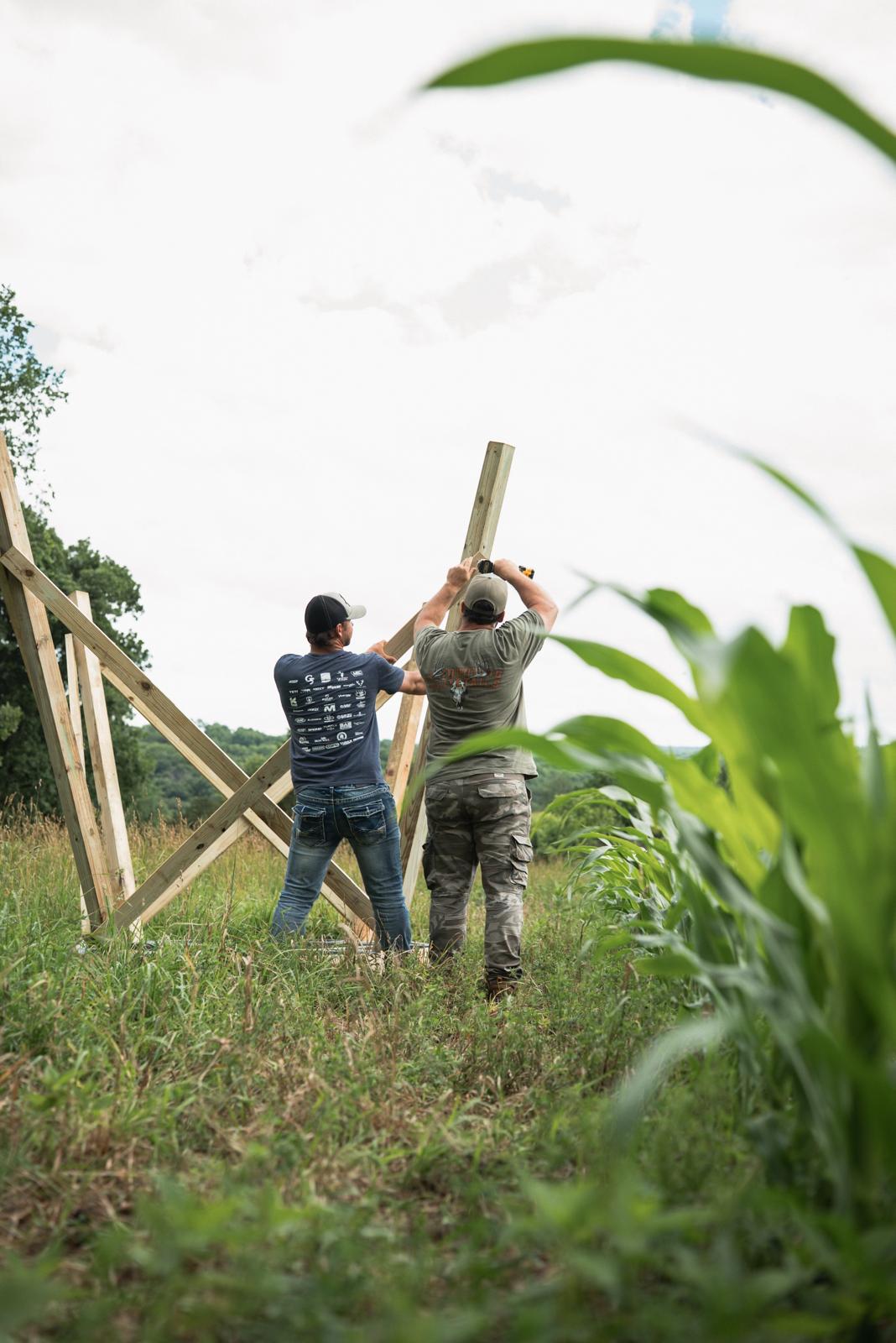 Setting up a NXTGen blind in the field